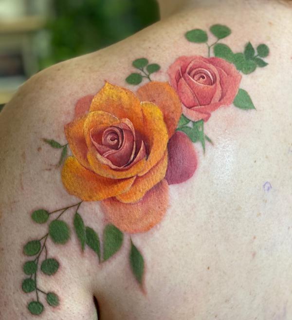 Yellow Rose Tattoo: A Burst of Sunshine on Your Skin