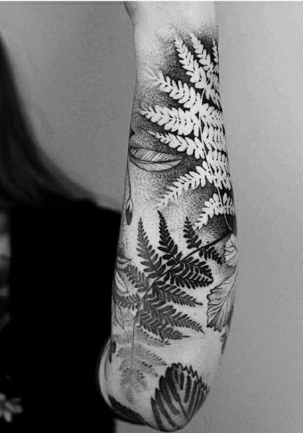 50 Fern Tattoo Designs with Meaning