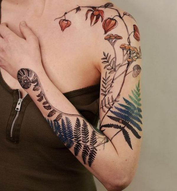 50 Fern Tattoo Designs with Meaning