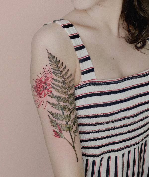 50 Fern Tattoo Designs with Meaning