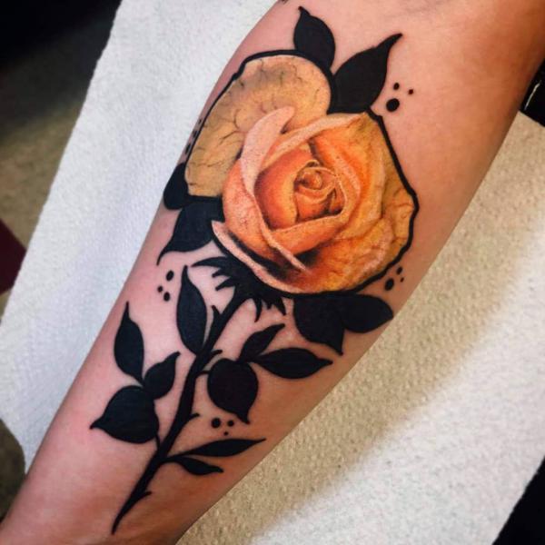 Rose with Stem Tattoo: the Beauty and Symbolism