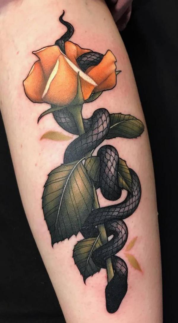 Rose with Stem Tattoo: the Beauty and Symbolism