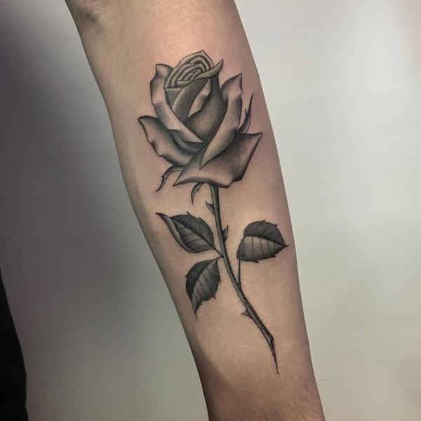 Rose with Stem Tattoo: the Beauty and Symbolism