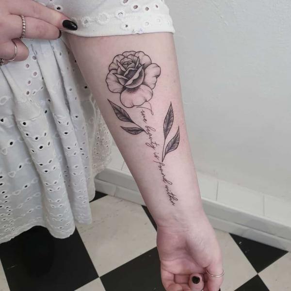 Rose with Stem Tattoo: the Beauty and Symbolism