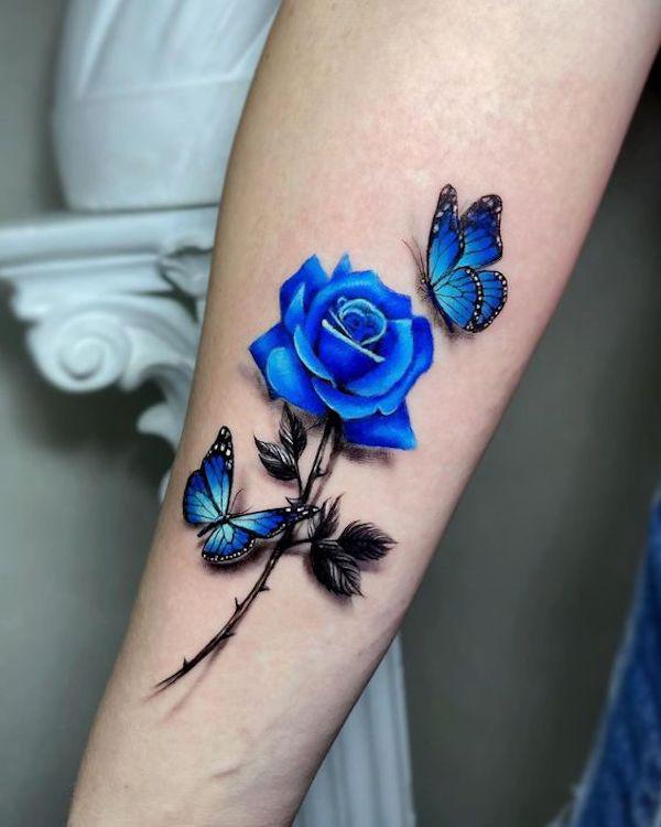 Rose with Stem Tattoo: the Beauty and Symbolism