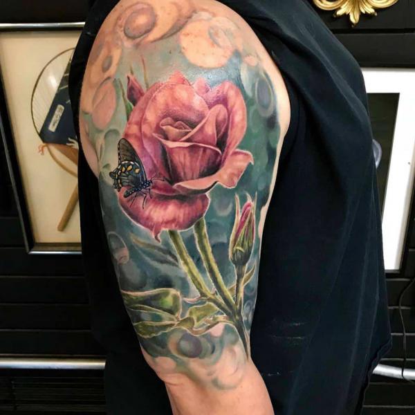 Rose with Stem Tattoo: the Beauty and Symbolism