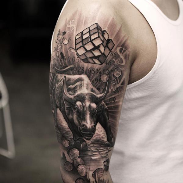 Rubik's Cube Tattoo: A Blend of Complexity and Creativity