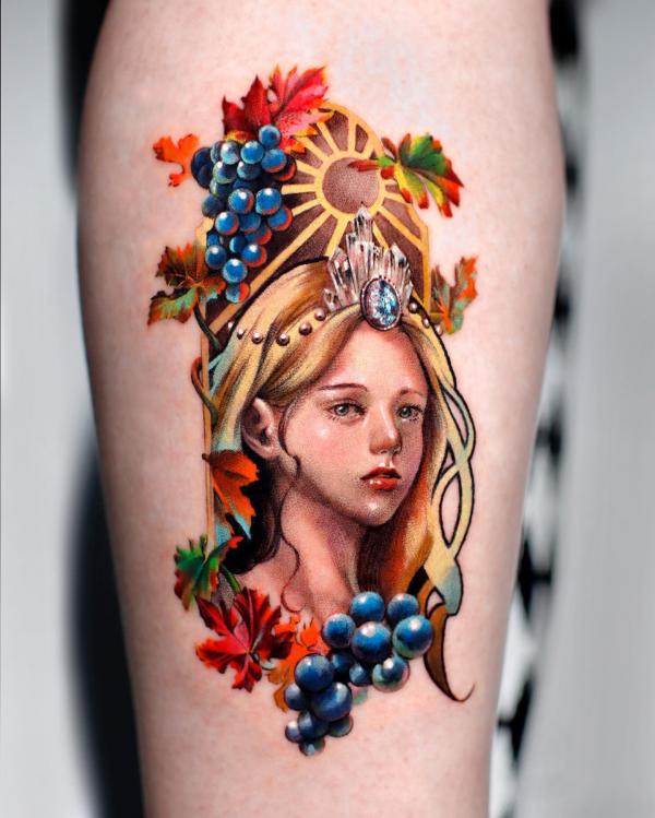40 Grape Tattoos: A Symbol of Abundance and Prosperity