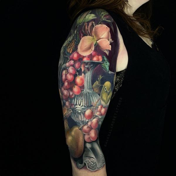 40 Grape Tattoos: A Symbol of Abundance and Prosperity