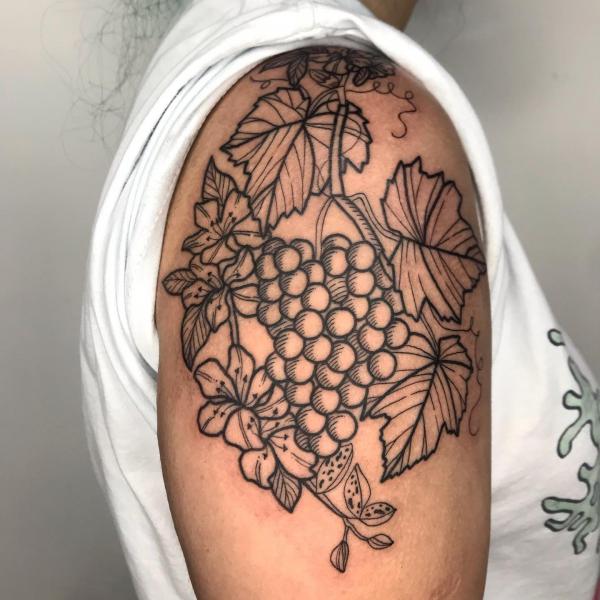 40 Grape Tattoos: A Symbol of Abundance and Prosperity