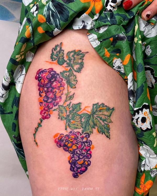 40 Grape Tattoos: A Symbol of Abundance and Prosperity