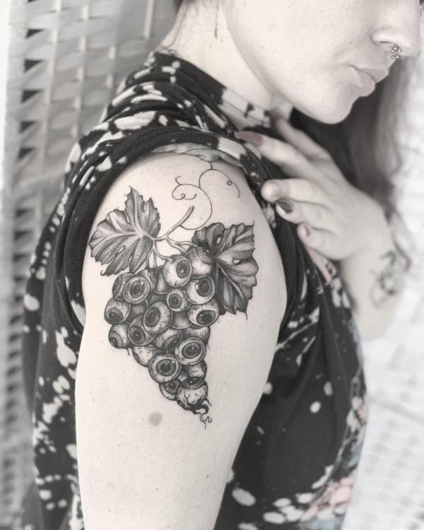 40 Grape Tattoos: A Symbol of Abundance and Prosperity