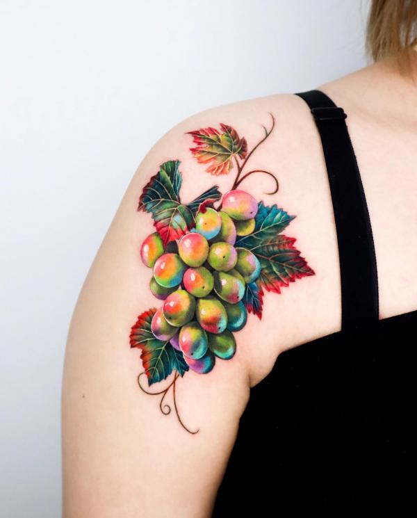 40 Grape Tattoos: A Symbol of Abundance and Prosperity