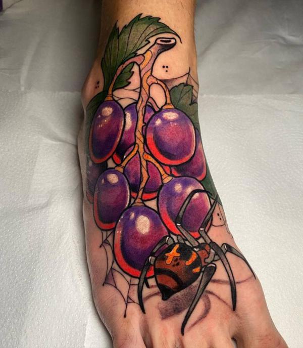 40 Grape Tattoos: A Symbol of Abundance and Prosperity