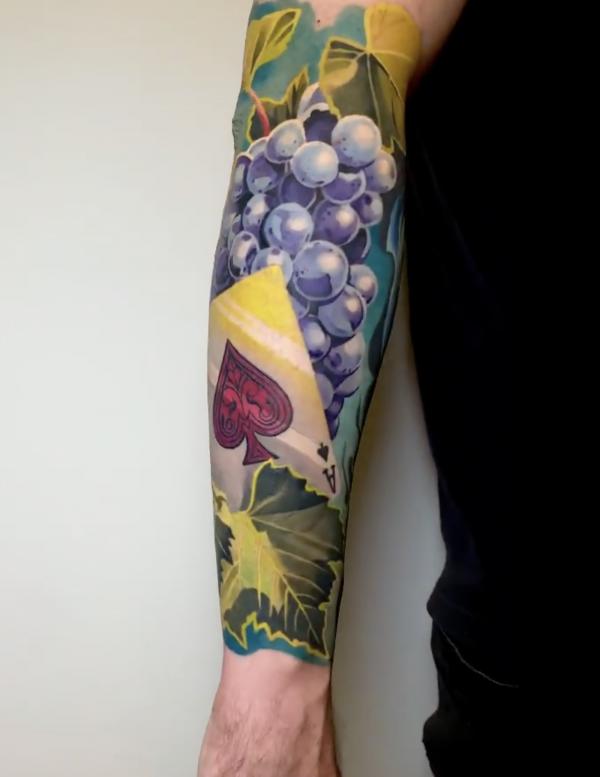 40 Grape Tattoos: A Symbol of Abundance and Prosperity