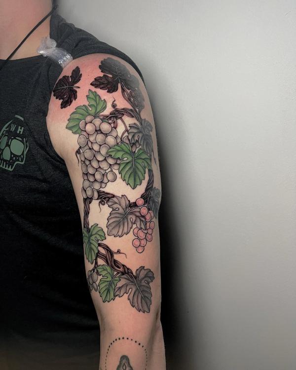 40 Grape Tattoos: A Symbol of Abundance and Prosperity