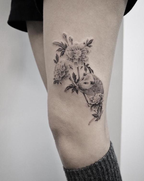 40 Marigold Tattoo Designs with Meaning