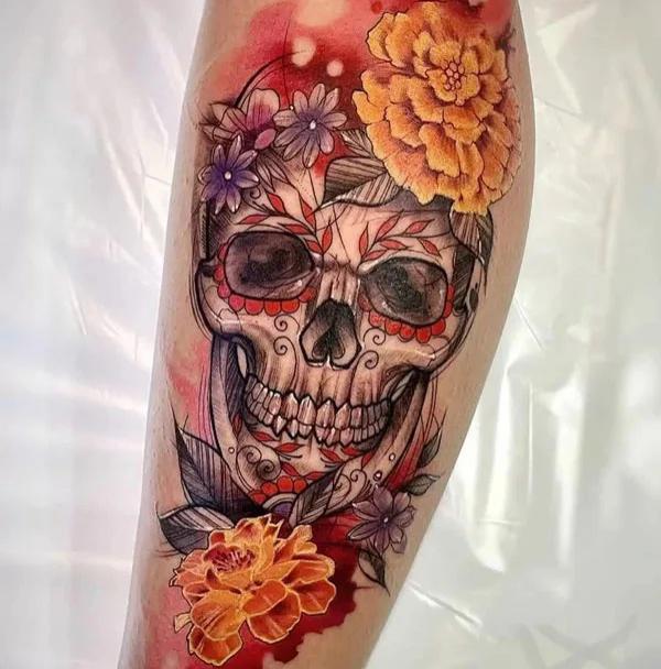 40 Marigold Tattoo Designs with Meaning