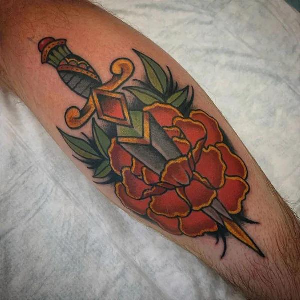 40 Marigold Tattoo Designs with Meaning