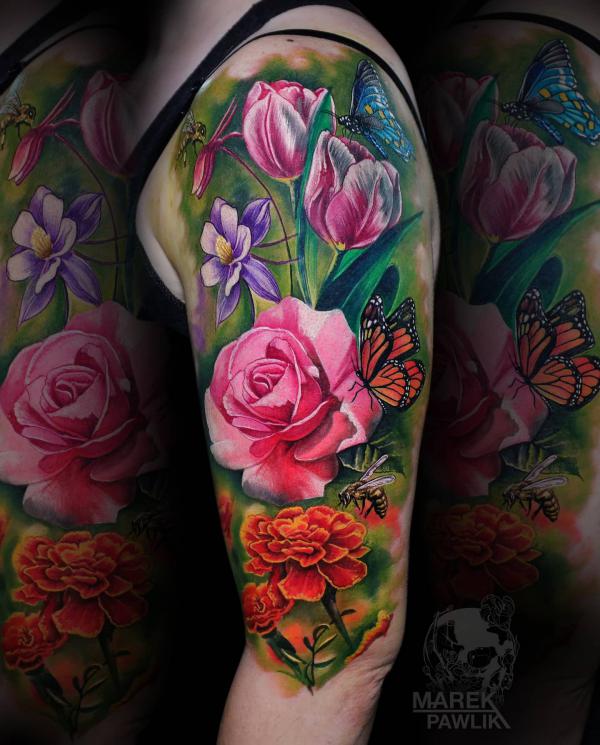 40 Marigold Tattoo Designs with Meaning
