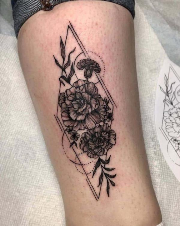 40 Marigold Tattoo Designs with Meaning