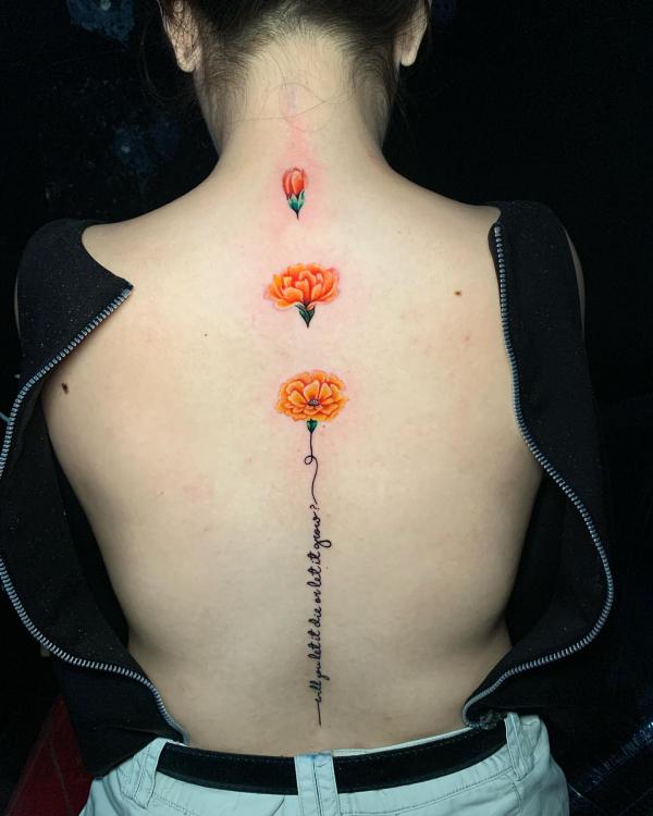 40 Marigold Tattoo Designs with Meaning