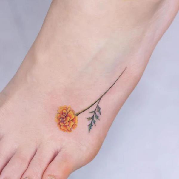 40 Marigold Tattoo Designs with Meaning