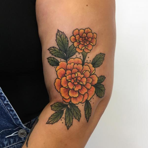 40 Marigold Tattoo Designs with Meaning