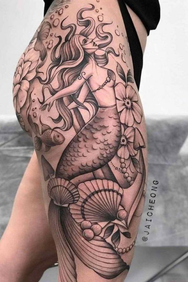 100 Mermaid Tattoo Designs: Meanings and Styles