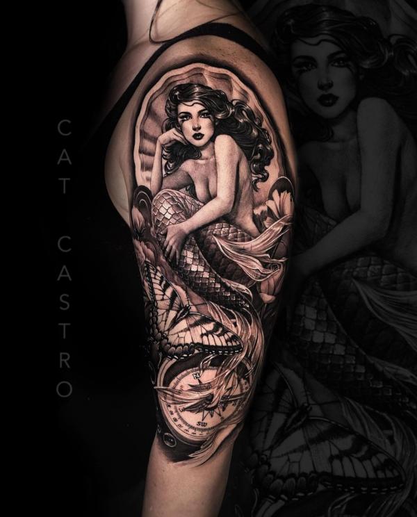 100 Mermaid Tattoo Designs: Meanings and Styles