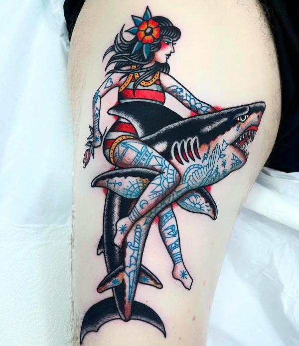 100 Inspiring Shark Tattoos with Meaning