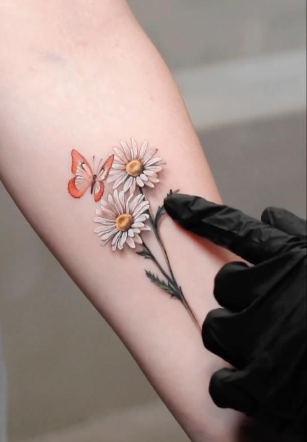 30 Red Butterfly Tattoo Designs with Meaning