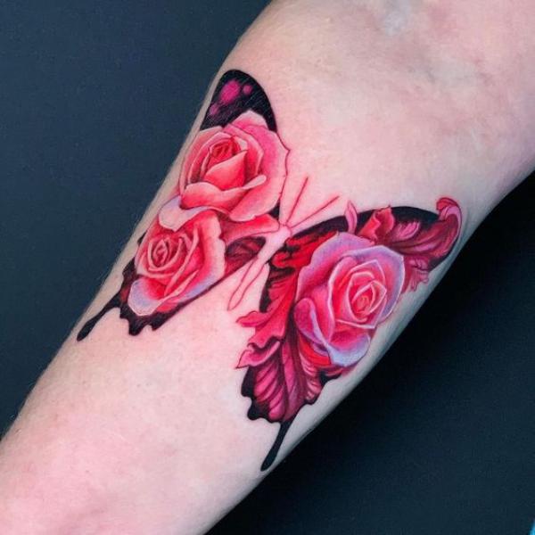 30 Red Butterfly Tattoo Designs with Meaning