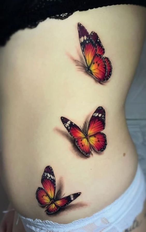 30 Red Butterfly Tattoo Designs with Meaning