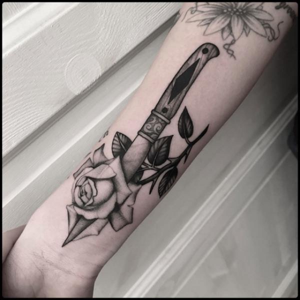 40 Rose with Thorns Tattoos with Meaning