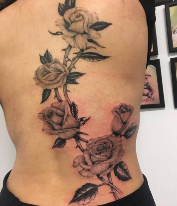 40 Rose with Thorns Tattoos with Meaning
