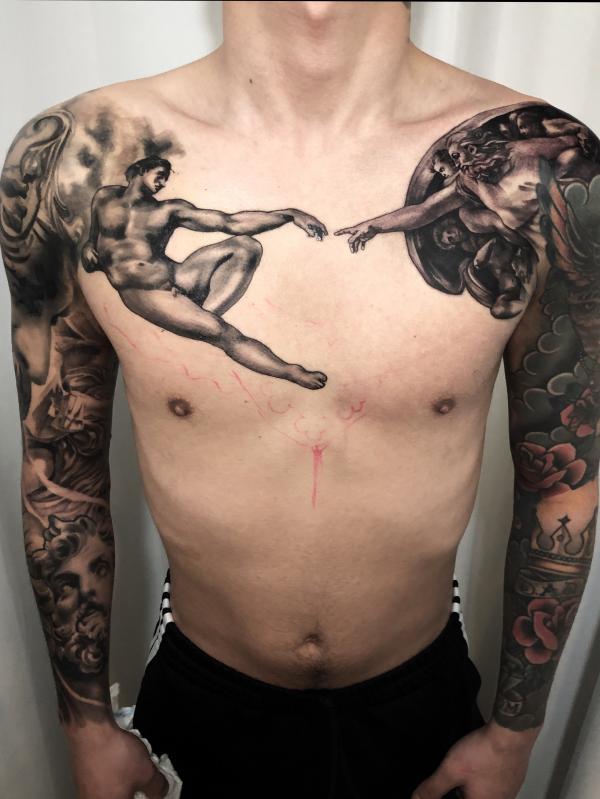 70 Artistic Creation of Adam Tattoos with Meanings