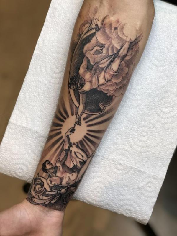 70 Artistic Creation of Adam Tattoos with Meanings