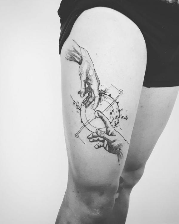 70 Artistic Creation of Adam Tattoos with Meanings