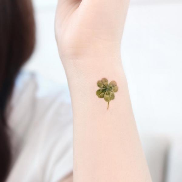 80 Clover Tattoos for the Symbol of Good Luck