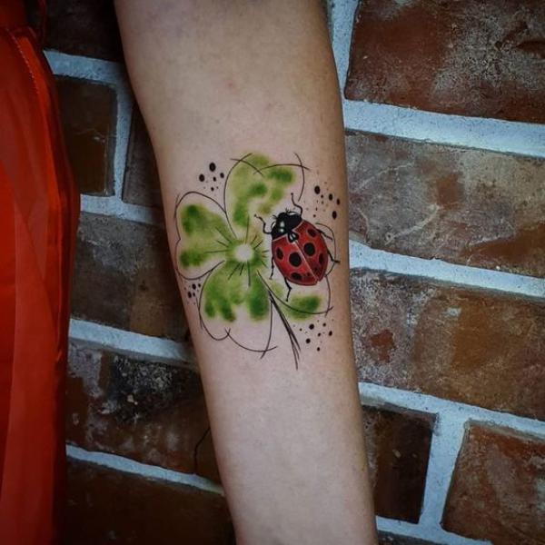 80 Clover Tattoos for the Symbol of Good Luck