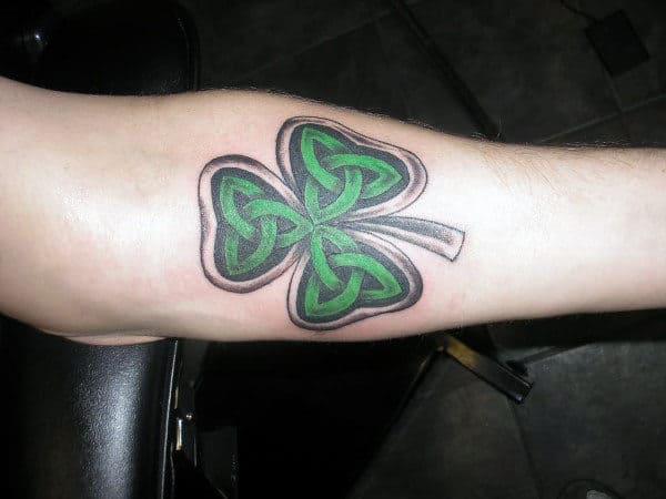 80 Clover Tattoos for the Symbol of Good Luck