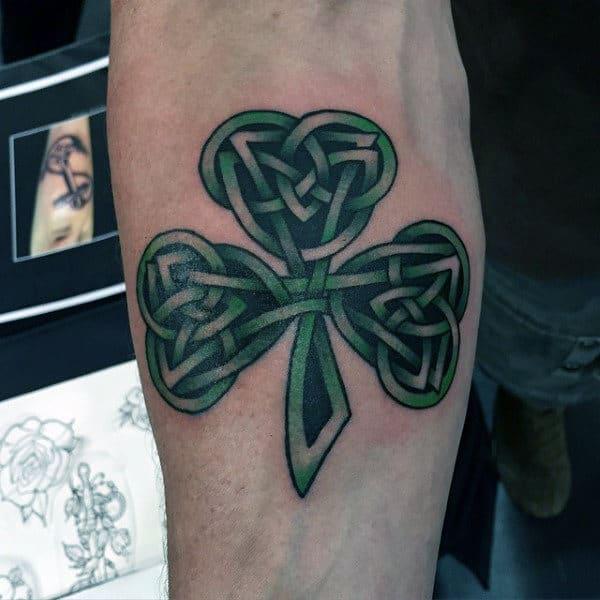 80 Clover Tattoos for the Symbol of Good Luck