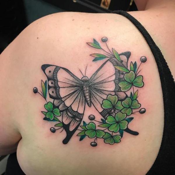 80 Clover Tattoos for the Symbol of Good Luck