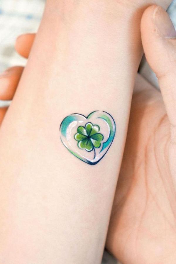 80 Clover Tattoos for the Symbol of Good Luck