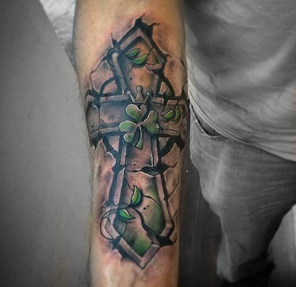 80 Clover Tattoos for the Symbol of Good Luck