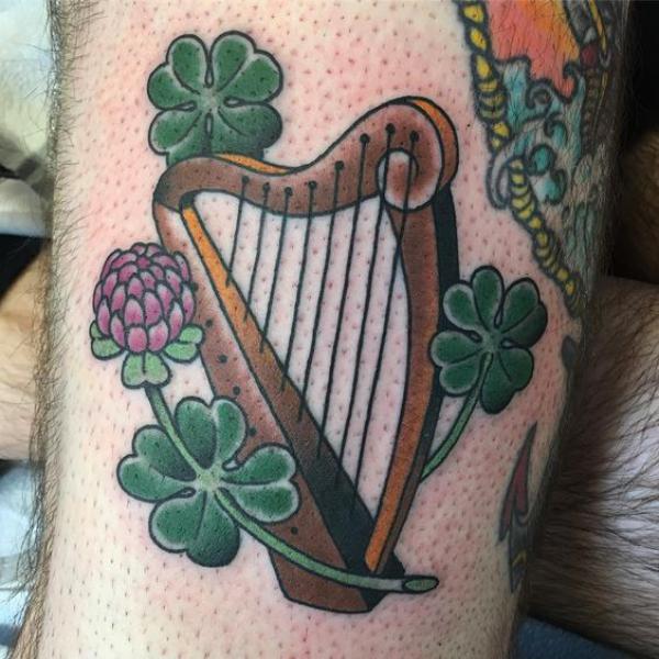 80 Clover Tattoos for the Symbol of Good Luck