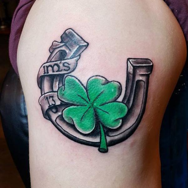 80 Clover Tattoos for the Symbol of Good Luck