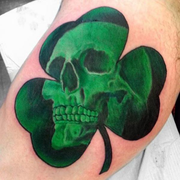 80 Clover Tattoos for the Symbol of Good Luck