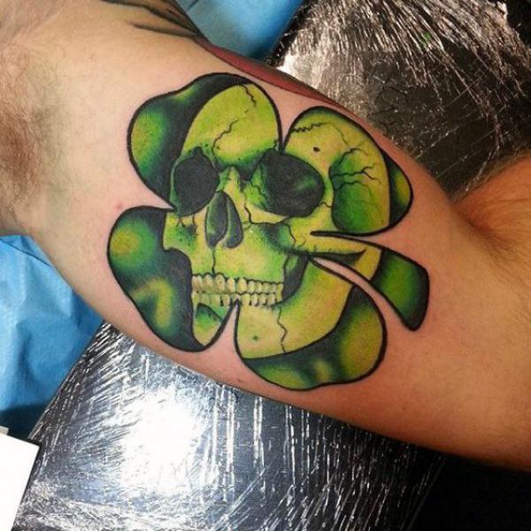 80 Clover Tattoos for the Symbol of Good Luck